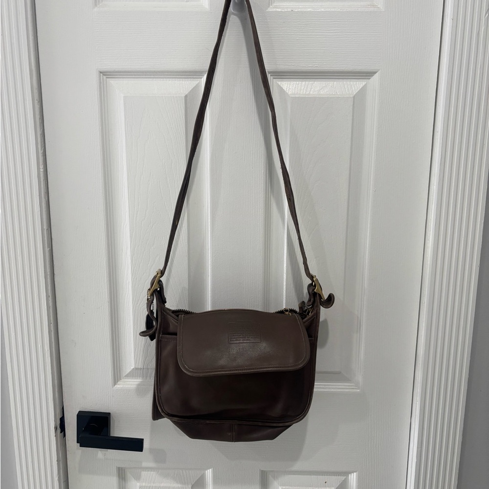 Coach Dark Brown Leather Crossbody Bag
